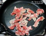 きのこと豚肉のコチュポン炒め。作り方3写真