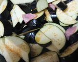 ★簡単　俺のラー油でﾍﾞｰｺﾝと茄子炒め作り方3写真