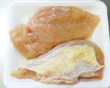 ゆで鶏で★柔らか鶏むね肉ごまドレよだれ鶏作り方1写真
