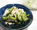 ゴーヤとサラダチキンのねき塩ゴマあえ！作り方9写真