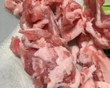 豚肉と小松菜の味噌ペッパー炒め作り方1写真