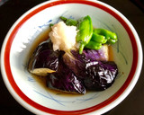 なすとシシトウの揚げ出汁~おろし添え作り方6写真