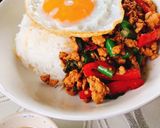 本格本場のガパオライス　鶏肉のガパオ炒め作り方8写真