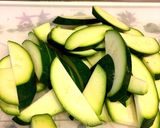 ＊ズッキーニとベーコンの炒め物＊作り方1写真