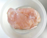 鶏むね･鶏もものゆで鶏の旨みで！卵スープ作り方1写真