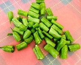 甘〜い♡とうもろこしとインゲンのかき揚げ作り方2写真