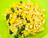 甘〜い♡とうもろこしとインゲンのかき揚げ作り方3写真