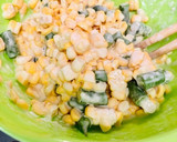 甘〜い♡とうもろこしとインゲンのかき揚げ作り方4写真