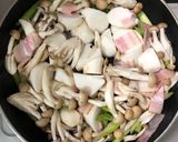 長芋しめじアスパラベーコン麺つゆバター焼作り方5写真
