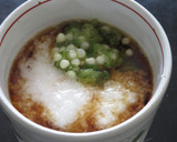 とろろとすりおろしオクラの蕎麦のつけ汁作り方2写真
