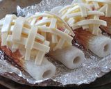 ちくわの梅マヨチーズポテト焼き作り方3写真