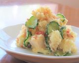 鶏むね肉ときゅうりの梅マヨポテトサラダ作り方5写真