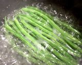 いんげんと牛肉のにんにく炒め作り方1写真