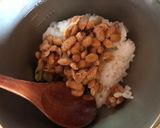 納豆と茄子の辛し漬けのまぜご飯作り方2写真