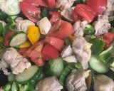 野菜たっぷり！鶏肉と夏野菜の炒め物★作り方4写真