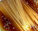 電子レンジ一皿調理トマト鶏肉スープパスタ作り方5写真