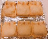 納豆卵黄の、油揚げトースト！作り方3写真
