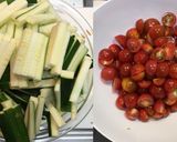 大豆挽肉とズッキーニとトマトの沙茶醤炒め作り方2写真