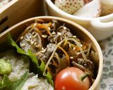 牛しぐれ煮。ごぼうと人参で。作り置き作り方8写真