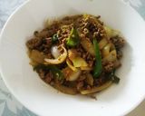簡単！豚ひき肉の和風カレー炒め作り方4写真