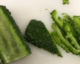 ゴーヤと砂肝のカレー風味炒め作り方1写真