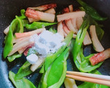 甘長ししとうとちくわの甘辛炒め作り方4写真