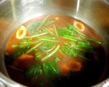 ほうれん草と竹輪の赤出汁の味噌汁作り方6写真