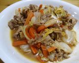 豚肉と白菜と人参のピリ辛炒め作り方5写真