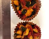彩り弁当☆ズッキーニとトマトのチーズ焼き作り方3写真