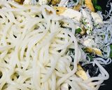 厚揚げとしらすのめんつゆ焼きうどん作り方2写真