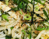 厚揚げとしらすのめんつゆ焼きうどん作り方4写真