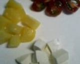 ワインのお供に♪桃とチーズのスピード前菜作り方1写真