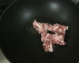 京みず菜と豚バラ肉の春雨スープ作り方3写真
