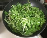 京みず菜と豚バラ肉の春雨スープ作り方4写真