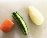 中学生が作る!?簡単夏野菜たっぷりサラダ作り方2写真