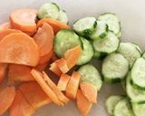 中学生が作る!?簡単夏野菜たっぷりサラダ作り方4写真