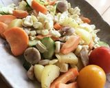 中学生が作る!?簡単夏野菜たっぷりサラダ作り方8写真