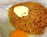 簡単！チキンラーメン&豚ミンチバーグ作り方1写真