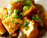 厚揚げとしめじの煮物～親子丼の味★卵とじ作り方13写真