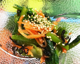 さっぱり梅と小松菜の塩昆布和え作り方3写真