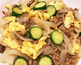 腸まで届くきゅうり玉ねぎ卵のそぼろ炒め作り方6写真