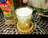 カルピス完熟白桃牛乳水割りジュース作り方17写真