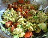 ＊　サーモンアボカド丼　＊作り方2写真