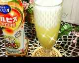 カルピス完熟白桃牛乳水割りジュース作り方18写真
