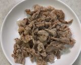 ピーマンとにんじんと豚肉の甘辛炒め煮作り方2写真