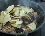 豚ひきとナスとオクラの味噌冷やし麺作り方4写真