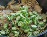 豚ひきとナスとオクラの味噌冷やし麺作り方5写真