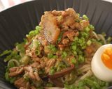 豚ひきとナスとオクラの味噌冷やし麺作り方11写真