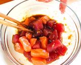 香ばしさが病みつく☆焼き海鮮丼☆作り方3写真