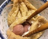 プチフランクを油揚げにつめて煮たやーつ作り方13写真